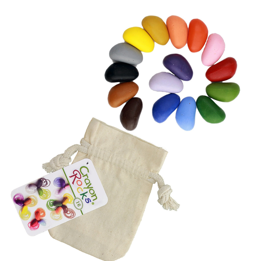 Crayon Rocks 8 Colors in a Muslin Bag – Hazelnut Kids