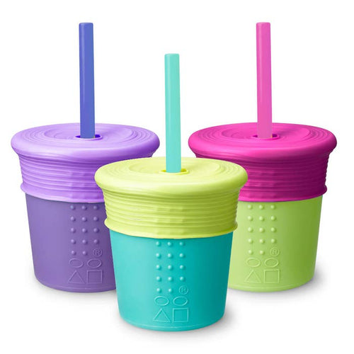 Go Sili Silicone Straw Cup - 8oz - Hazelnut Kids