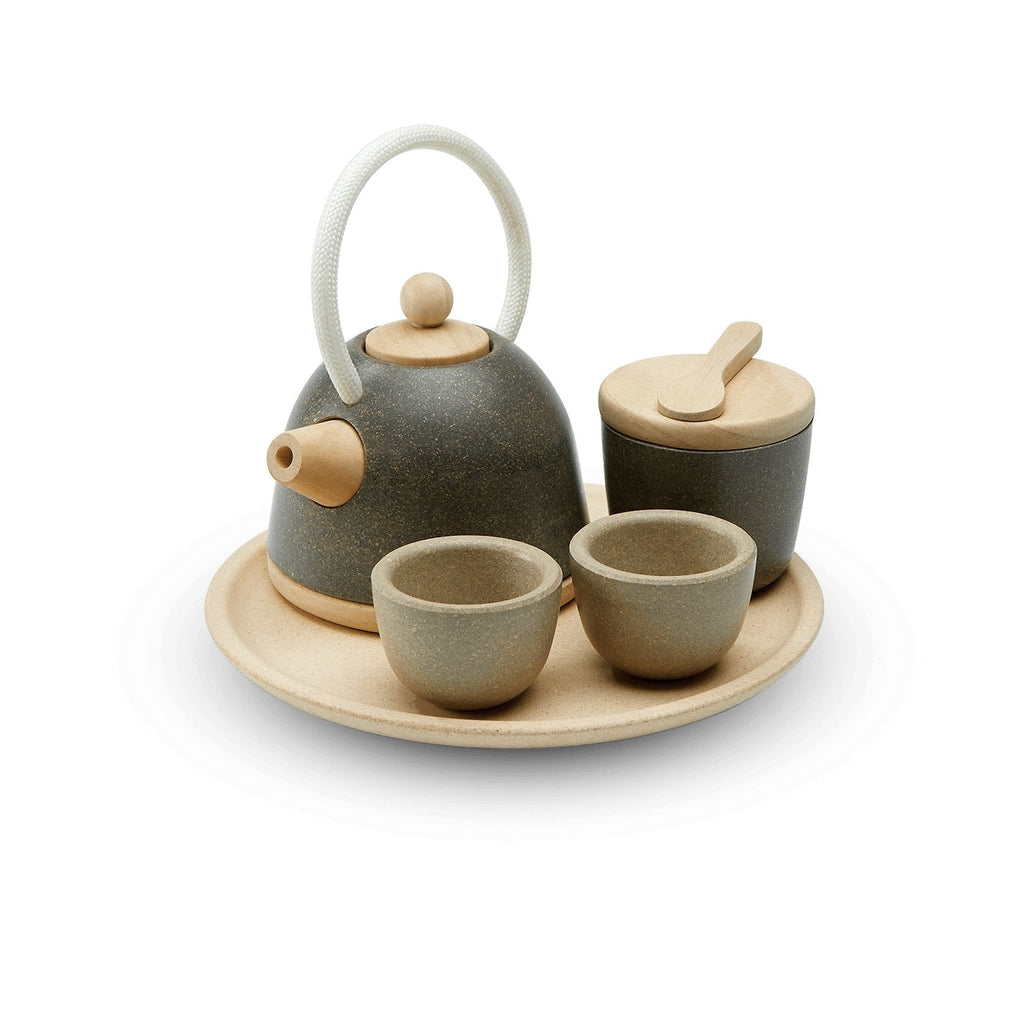 Wooden Tea Set for Playing, Wooden Toy Tea Set For Wooden Play