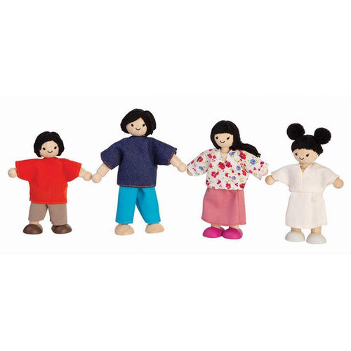 Plan Toys Wooden Doll Family - Asian - Hazelnut Kids