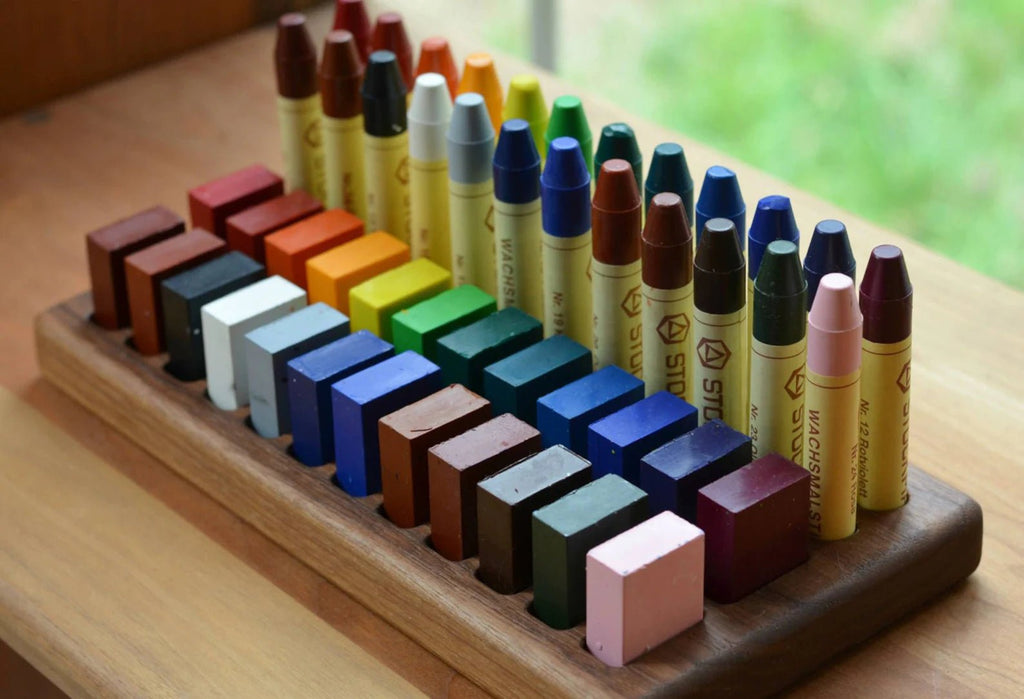 Personalized Maple 48 Crayon Holder Sanded Silky Smooth 48-hole Solid Wood  Hard Maple Crayon Block for Kids Crayon Organizer Art Craft 
