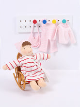 Under The Nile Organic Doll - Jill with change of clothes - Red and White - Hazelnut Kids