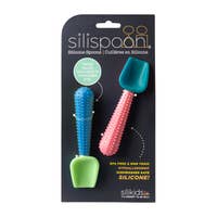 Go Sili Silispoon - Silicone Baby Spoon - 2 pk - Hazelnut Kids