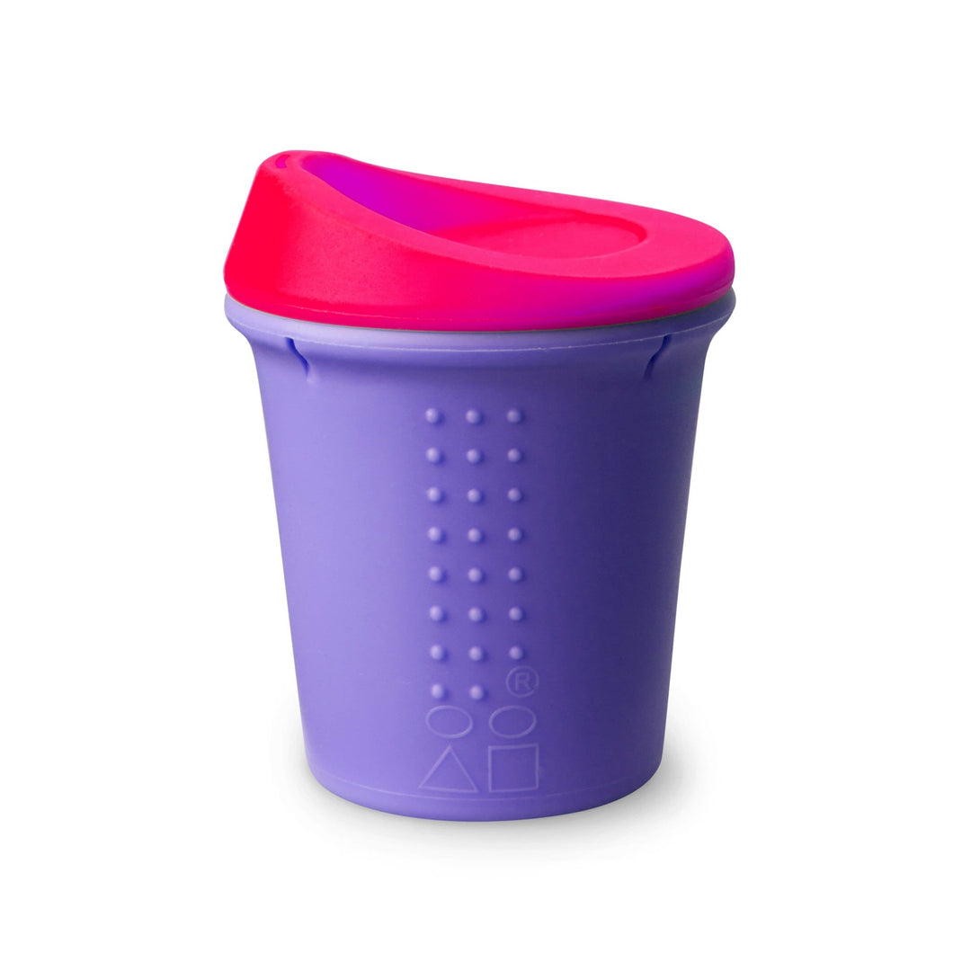 Oh! No Spill Cup by GoSili Orange/Hot Pink