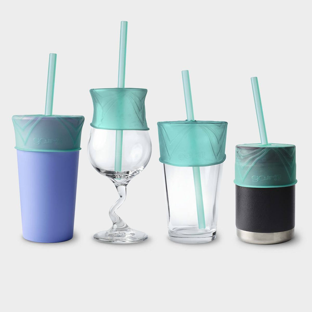 10PCS Universal Glass Straw Covers Transparent Glass Straw Lids