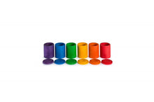 GRAPAT Colored Cups with Covers - Set of 6 - Hazelnut Kids