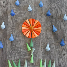 GRAPAT Wooden Mandala Set - Raindrops - Hazelnut Kids