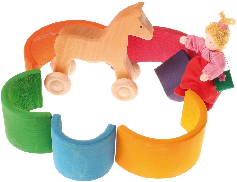 Grimm's 6 piece Small Wooden Rainbow