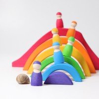 Grimm's Four Elements Puzzle and Building Set - Large - Hazelnut Kids
