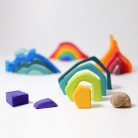 Grimm's Four Elements Puzzle and Building Set - Small - Hazelnut Kids
