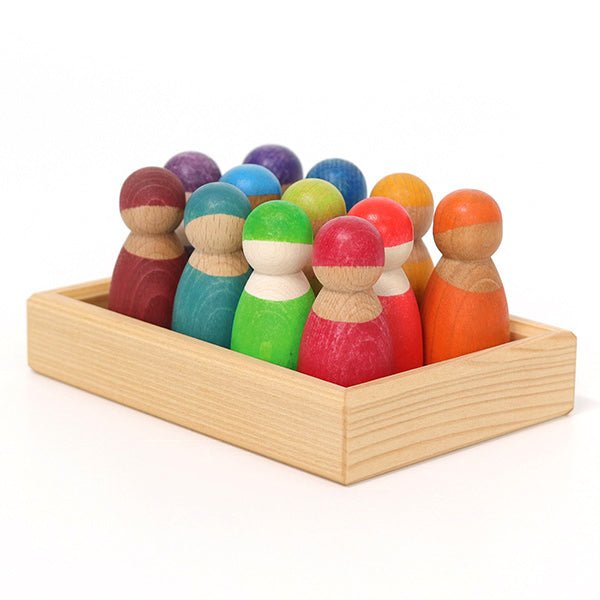 Wooden Peg Dolls - set of 12