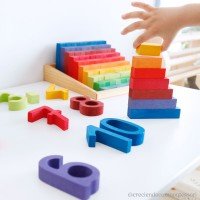 Grimm's Small Stepped Counting Blocks - Hazelnut Kids