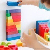 Grimm's Small Stepped Counting Blocks - Hazelnut Kids