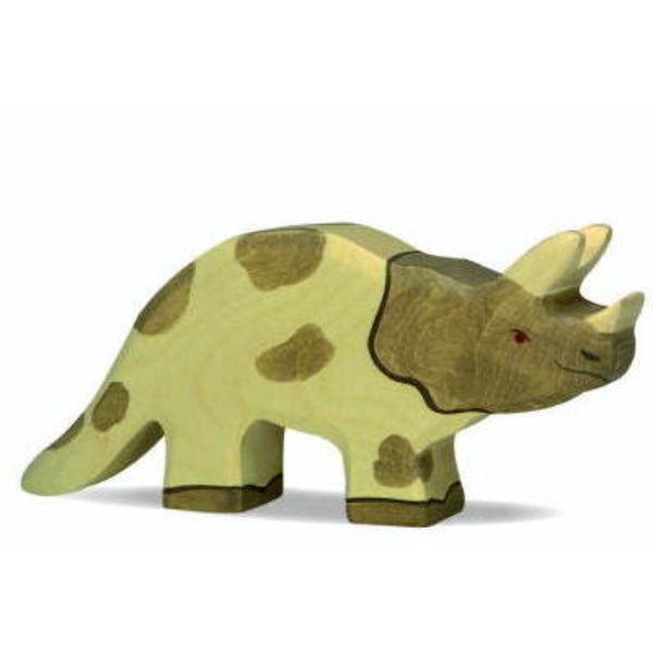 Holztiger Wooden Dinosaur - Triceratops - Hazelnut Kids