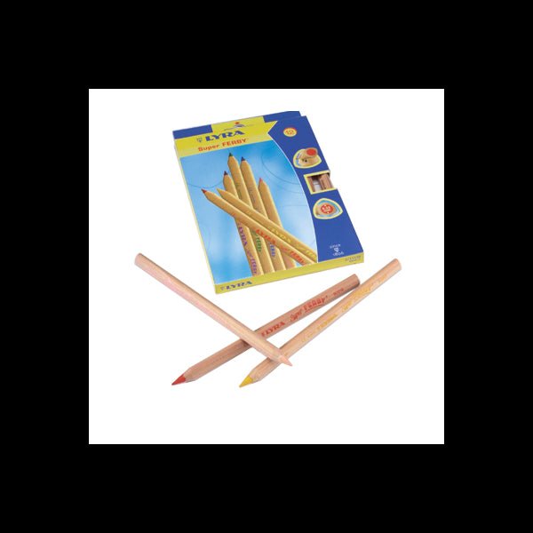 Lyra Super Ferby Colored Pencils - triangle - box of 12 - unlacquered –  Hazelnut Kids