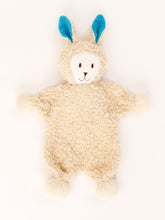 Organic Snuggle Bunny Lovey w/ Turquoise Ears - Hazelnut Kids