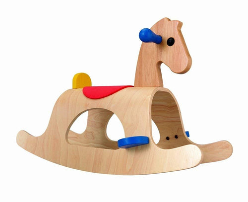 Plan Toys Palomino - Wooden Riding Pony - Hazelnut Kids
