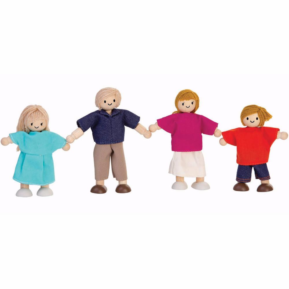 Plan Toys Wooden Doll Family - Caucasian 1 - Hazelnut Kids