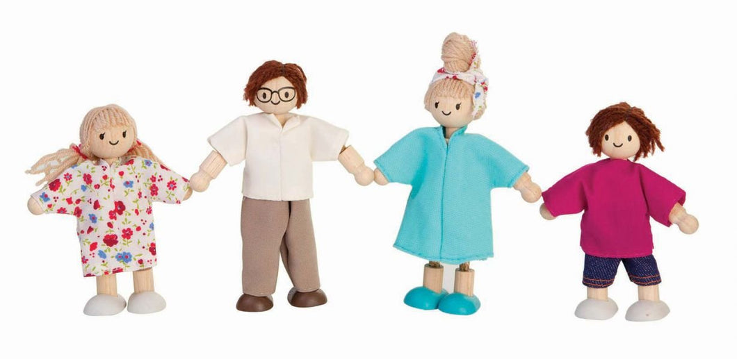 Plan Toys Wooden Doll Family - Caucasian 2 - Hazelnut Kids