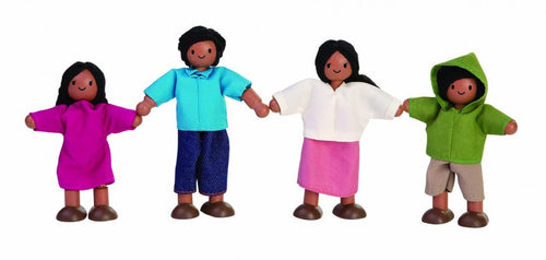 Plan Toys Wooden Doll Family - Hispanic - Hazelnut Kids