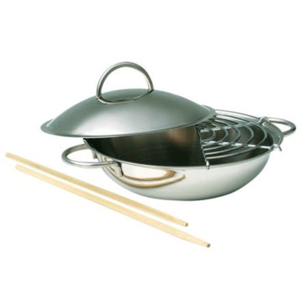 Stainless Steel Wok Set - 14cm - Hazelnut Kids