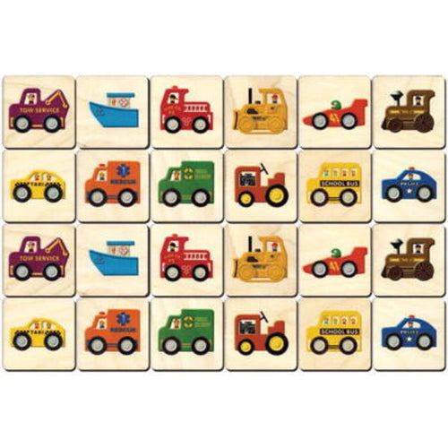 Vehicle Memory Tiles - Hazelnut Kids
